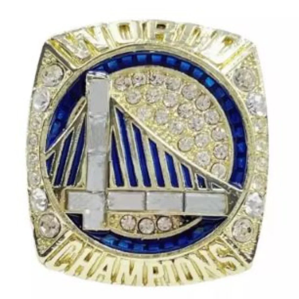 Golden State Warriors Championship Ring 2022 Steph‎ Curry Fan Edition Gold